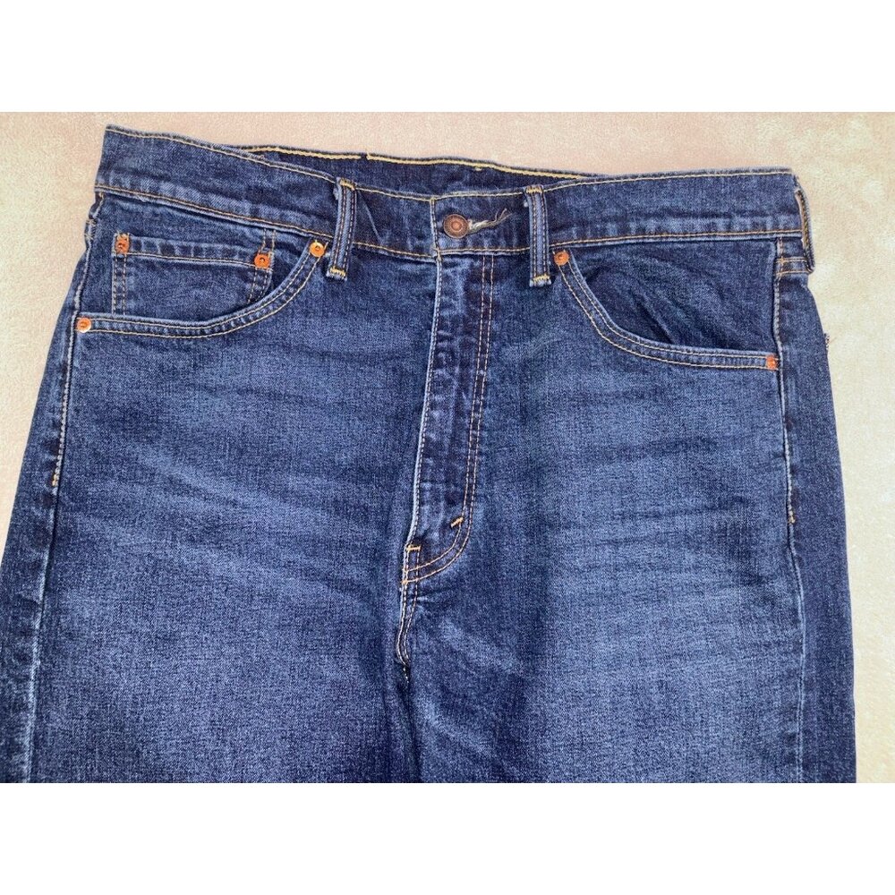Levis 505 Blue Jeans Mens Size 36 x 30 Classic Straight Fit Denim Fast Shipping!